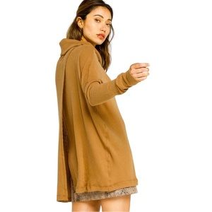 FREE PEOPLE Juicy Long Sleeve Cowl Neck Women’s Size M in Canyon Moon NWT